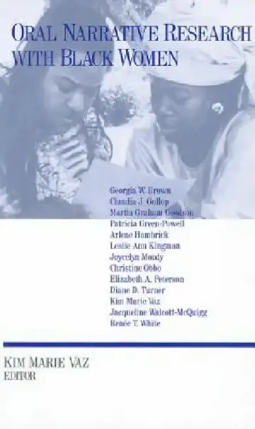 Cover of Oral Narrative Research with Black Women