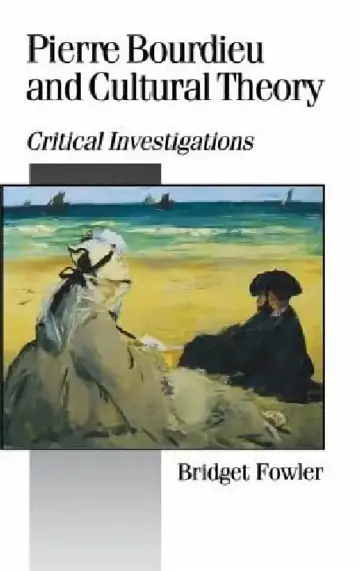 Cover of Pierre Bourdieu and Cultural Theory
