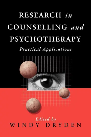 Cover of Research in Counselling and Psychotherapy