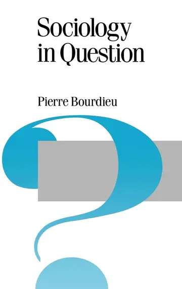 Cover of Sociology in Question