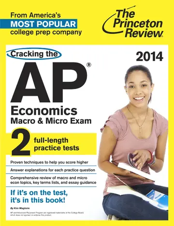 Cover of Cracking the AP Economics Macro & Micro Exams, 2014 Edition