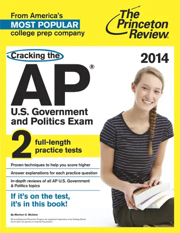 Cover of Cracking the AP U.S. Government & Politics Exam, 2014 Edition