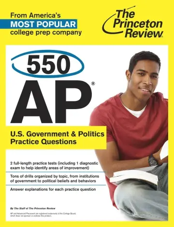Cover of 550 AP U.S. Government & Politics Practice Questions