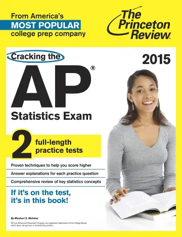 Cover of Cracking the AP Statistics Exam, 2015 Edition