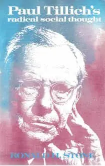 Cover of Paul Tillich's radical social thought