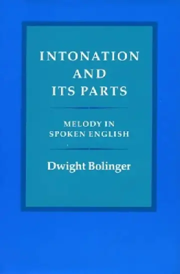 Cover of Intonation and Its Parts