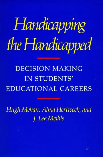 Cover of Handicapping the Handicapped