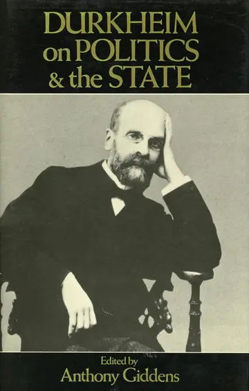 Cover of Durkheim on Politics and the State