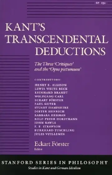 Cover of Kant's Transcendental Deductions