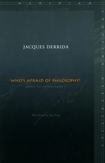 Cover of Who's Afraid of Philosophy?