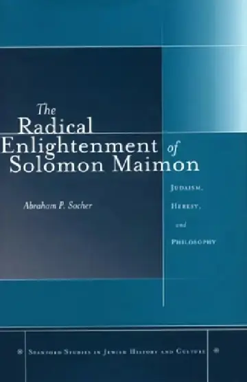 Cover of The Radical Enlightenment of Solomon Maimon