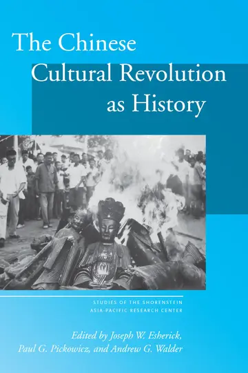 Cover of The Chinese Cultural Revolution as History