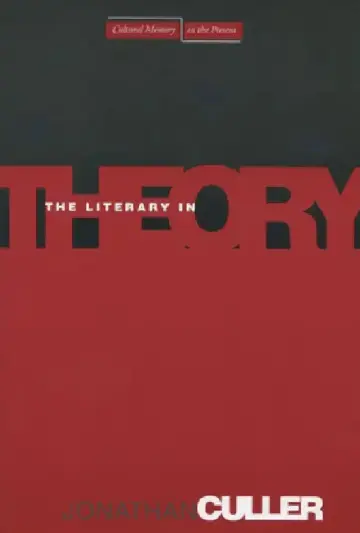 Cover of The Literary in Theory