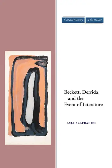Cover of Beckett, Derrida, and the Event of Literature
