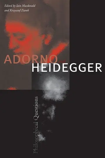 Cover of Adorno and Heidegger