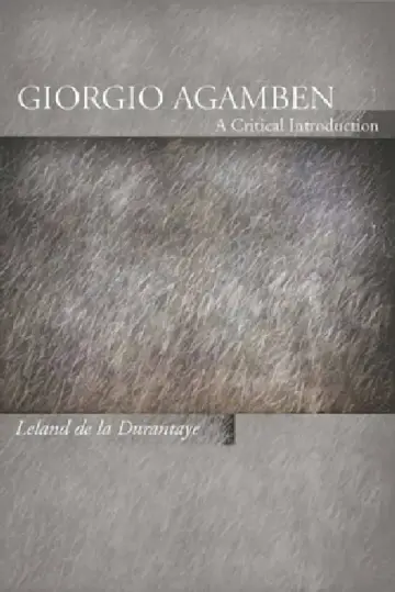 Cover of Giorgio Agamben