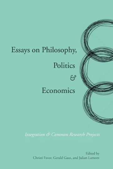 Cover of Essays on Philosophy, Politics & Economics