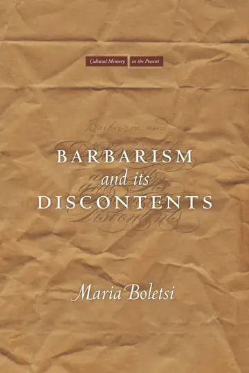 Cover of Barbarism and Its Discontents