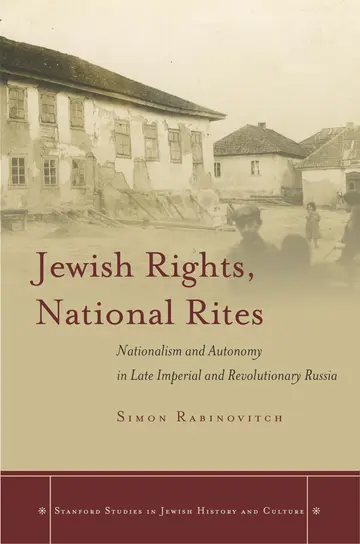 Cover of Jewish Rights, National Rites