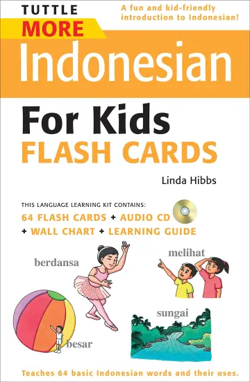 Cover of Tuttle More Indonesian for Kids Flash Cards