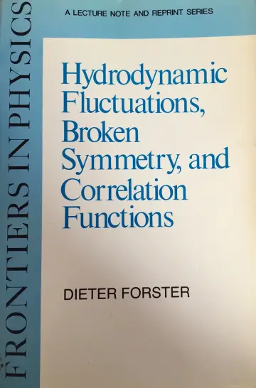 Cover of Hydrodynamic Fluctuations, Broken Symmetry and Correlation Functions