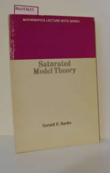 Cover of Saturated model theory