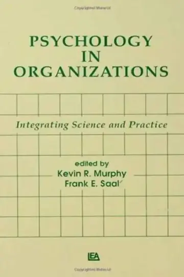 Cover of Psychology in Organizations
