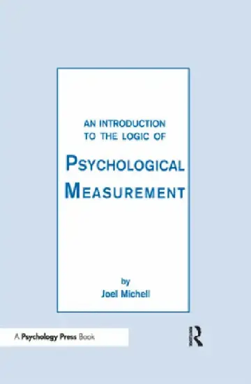 Cover of An Introduction To the Logic of Psychological Measurement