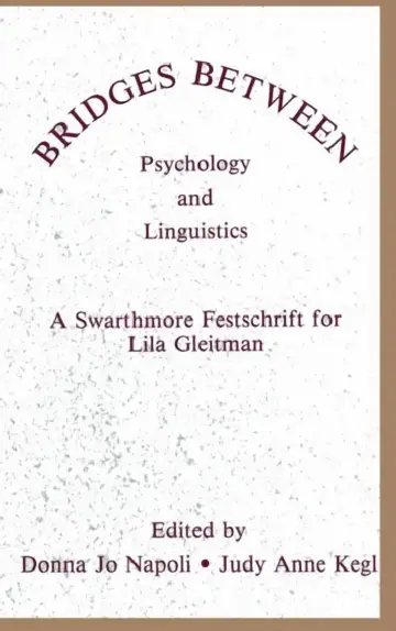 Cover of Bridges Between Psychology and Linguistics