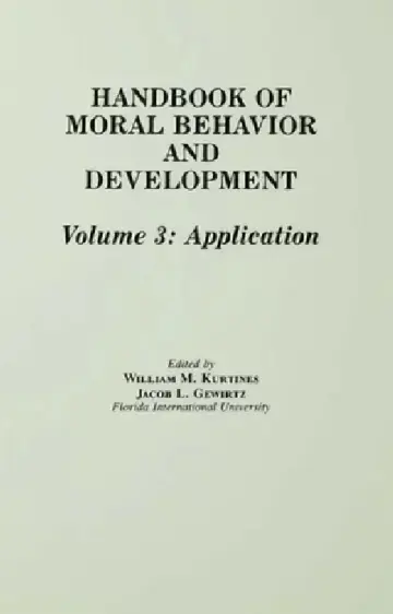 Cover of Handbook of Moral Behavior and Development