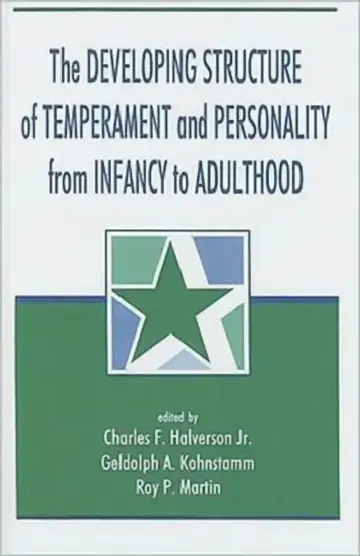 Cover of The Developing Structure of Temperament and Personality From Infancy To Adulthood