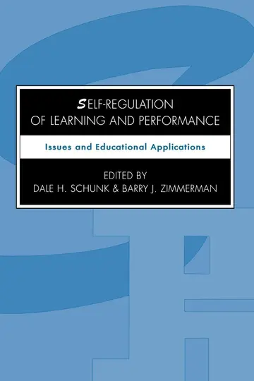 Cover of Self-Regulation of Learning and Performance