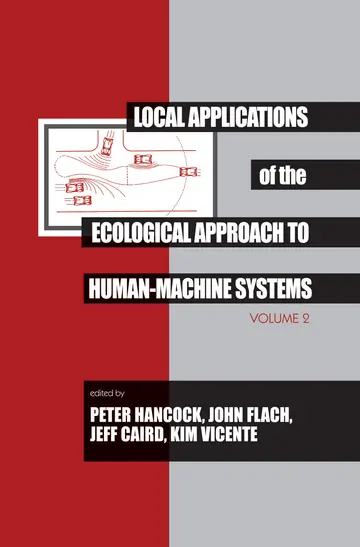 Cover of Local Applications of the Ecological Approach to Human-Machine Systems