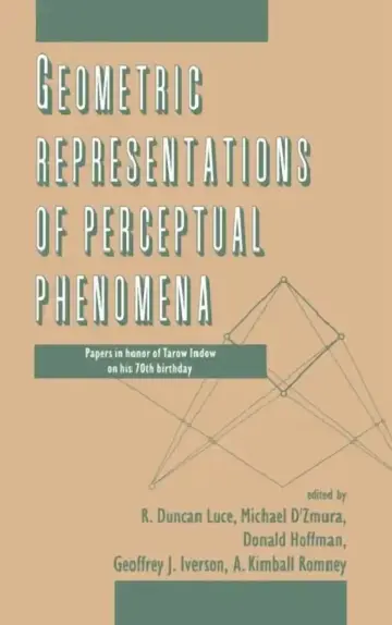 Cover of Geometric Representations of Perceptual Phenomena