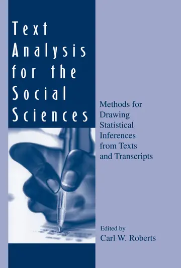 Cover of Text Analysis for the Social Sciences