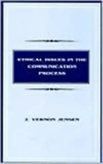 Cover of Ethical Issues in the Communication Process