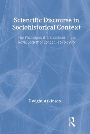 Cover of Scientific Discourse in Sociohistorical Context