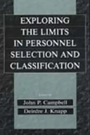 Cover of Exploring the Limits in Personnel Selection and Classification