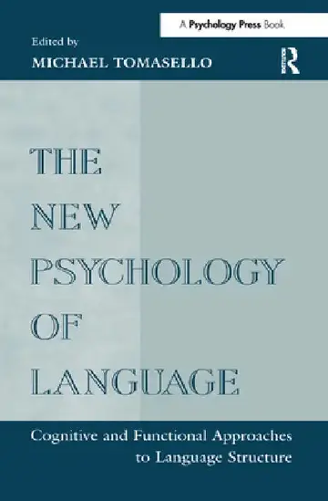 Cover of The New Psychology of Language