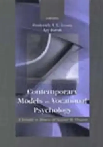 Cover of Contemporary Models in Vocational Psychology