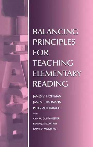 Cover of Balancing Principles for Teaching Elementary Reading