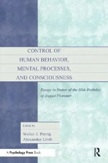 Cover of Control of Human Behavior, Mental Processes, and Consciousness