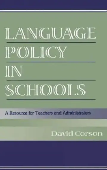 Cover of Language Policy in Schools
