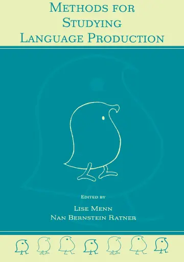 Cover of Methods for Studying Language Production