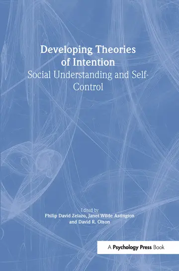 Cover of Developing Theories of Intention