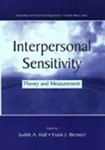 Cover of Interpersonal Sensitivity