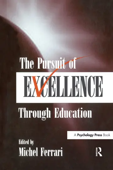 Cover of The Pursuit of Excellence Through Education