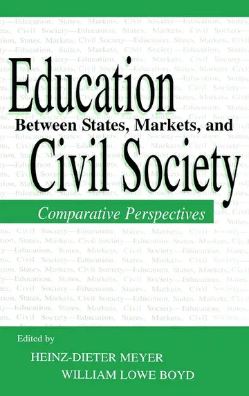 Cover of Education Between State, Markets, and Civil Society
