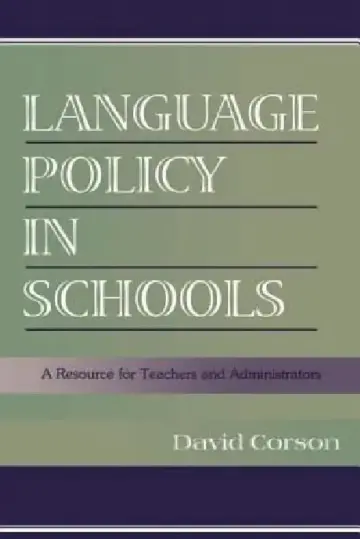 Cover of Language Policy in Schools