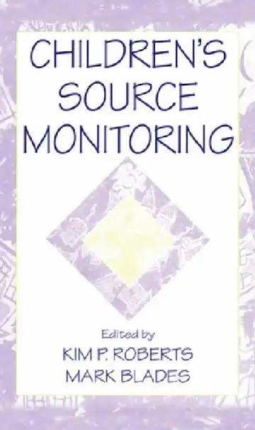 Cover of Children's Source Monitoring